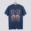 Luna Moth Comfort Colors Tee Nature-Inspired Unisex Fit - Denim
