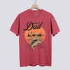 Reel Cool Dad Comfort Colors Tee - Crimson