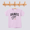 Retro Dance Girl Pink Bow Comfort Colors Youth Tee - Orchid