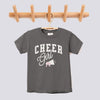 Retro Cheer Girl Pink Bow Comfort Colors Youth Tee - Pepper