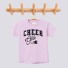 Retro Cheer Girl Pink Bow Comfort Colors Youth Tee - Orchid