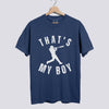 That’s My Boy Baseball Comfort Colors Shirt - Personalized Name on Back - Denim