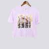 Brushstroke Cottagecore Toad Comfort Colors Crop Top - Orchid