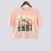 Brushstroke Cottagecore Toad Comfort Colors Crop Top - Peachy