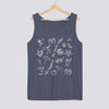 Doodle Life Happens The Beach Helps Comfort Colors Tank Top - Denim