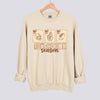 Touchdown Season Postage Stamps Football Sweatshirt - Sand