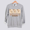 Touchdown Season Postage Stamps Football Sweatshirt - Sport Grey