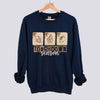 Touchdown Season Postage Stamps Football Sweatshirt - Navy