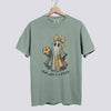 Retro Patchwork Ghost Soccer Comfort Colors Tee - Bay