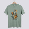 Retro Patchwork Ghost Football Comfort Colors Tee - Bay