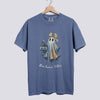 Cute Patchwork Ghost Comfort Colors Tee - Blue Jean