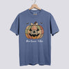 Cute Patchwork Pumpkin Comfort Colors Tee - Blue Jean