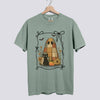 Cute Patchwork Ghost and Cat Comfort Colors Tee - Bay