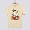 Retro Ghost Football Witch Comfort Colors Tee - Ivory