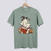 Retro Ghost Football Witch Comfort Colors Tee - Bay