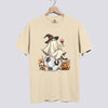 Retro Ghost Soccer Witch Comfort Colors Tee - Ivory