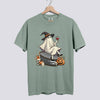 Retro Ghost Hockey Witch Comfort Colors Tee - Bay