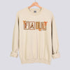 Retro Fall Stamps Sweatshirt - Sand