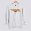 Thankful Bow Sweatshirt - Ash