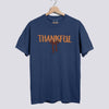 Thankful Bow Comfort Colors Shirt - Denim