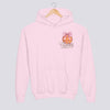 Personalized Pink Bow Basketball Youth Hoodie - Light Pink