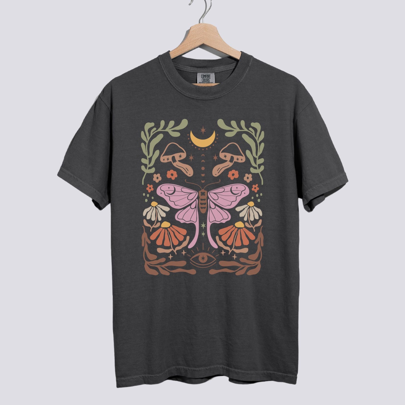 Luna Moth Comfort Colors Tee Nature-Inspired Unisex Fit