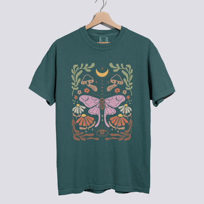 Luna Moth Comfort Colors Tee Nature-Inspired Unisex Fit