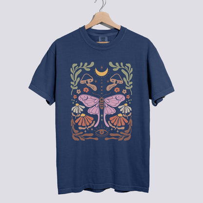 Luna Moth Comfort Colors Tee Nature-Inspired Unisex Fit