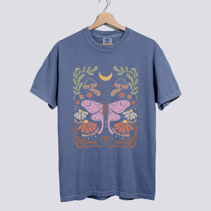 Luna Moth Comfort Colors Tee Nature-Inspired Unisex Fit