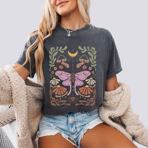Luna Moth Comfort Colors Tee Nature-Inspired Unisex Fit