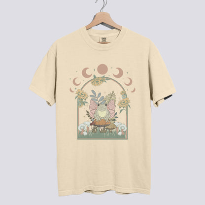 Mystical Fairy Frog Design Comfort Colors Tee