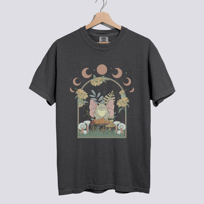 Mystical Fairy Frog Design Comfort Colors Tee
