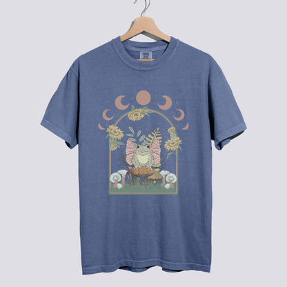 Mystical Fairy Frog Design Comfort Colors Tee