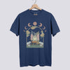 Mystical Fairy Frog Design Comfort Colors Tee - Denim