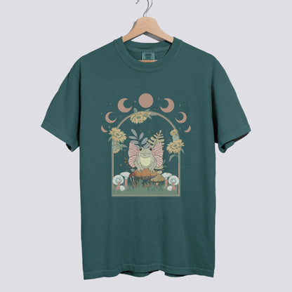 Mystical Fairy Frog Design Comfort Colors Tee