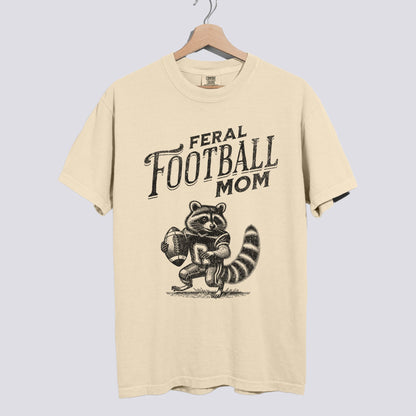 Feral Football Mom Comfort Colors Tee