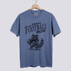 Feral Football Mom Comfort Colors Tee - Blue Jean
