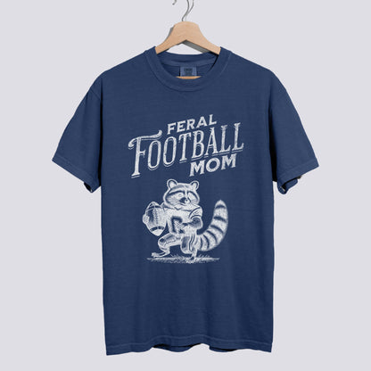 Feral Football Mom Comfort Colors Tee