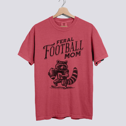 Feral Football Mom Comfort Colors Tee