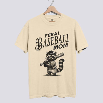 Feral Baseball Mom Comfort Colors Tee