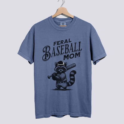 Feral Baseball Mom Comfort Colors Tee