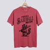 Feral Baseball Mom Comfort Colors Tee - Crimson