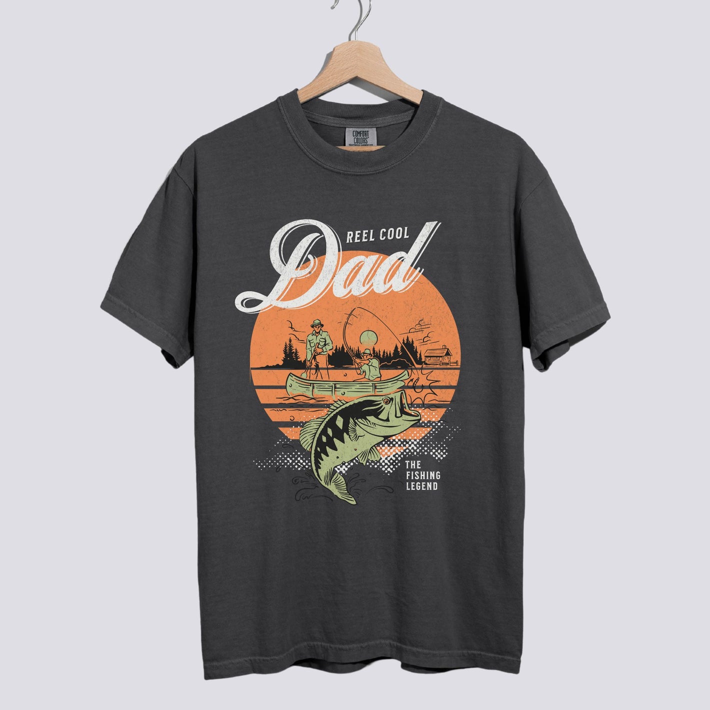 Reel Cool Dad Comfort Colors Tee