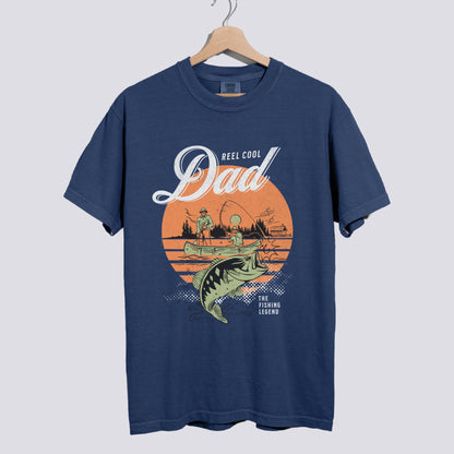 Reel Cool Dad Comfort Colors Tee