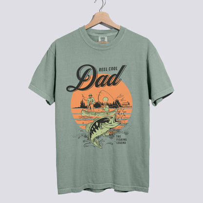 Reel Cool Dad Comfort Colors Tee