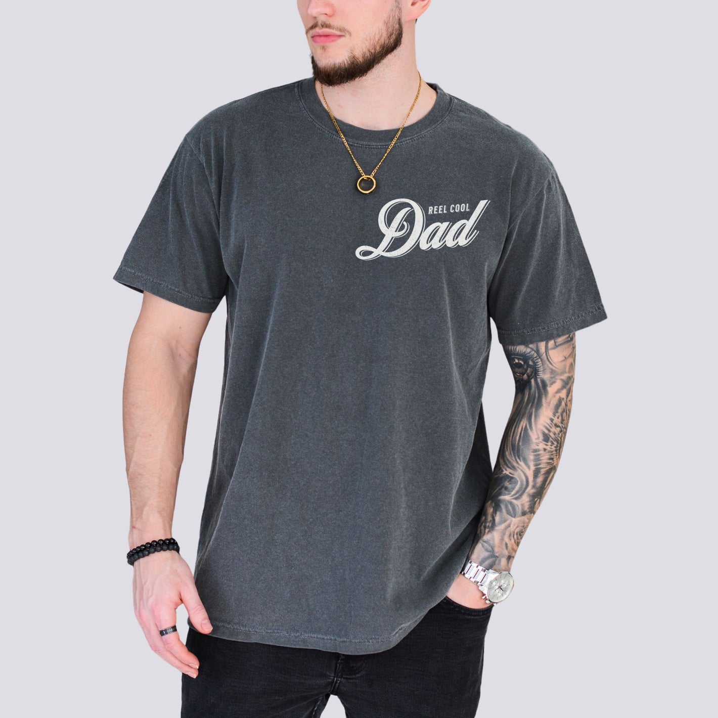Reel Cool Dad Comfort Colors Tee