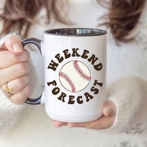 Weekend Forecast Baseball Mug