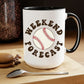 Weekend Forecast Baseball Mug