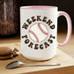 Weekend Forecast Baseball Mug