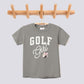 Retro Golf Girl Pink Bow Comfort Colors Youth Tee